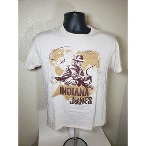 Official Disney Theme Park Indiana Jones T-Shirt Rare Size Youth Large